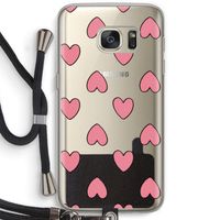 Ondersteboven verliefd: Samsung Galaxy S7 Transparant Hoesje met koord