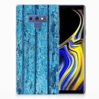 Samsung Galaxy Note 9 | Bumper Hoesje | Wood Blue