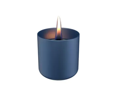 Tenderflame Lilly Glass 8 cm - zwart
