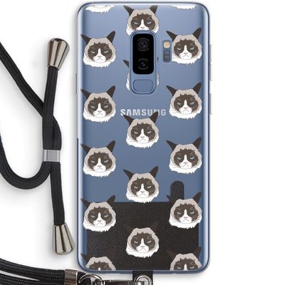 It's a Purrr Case: Samsung Galaxy S9 Plus Transparant Hoesje met koord