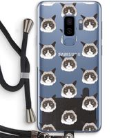 It's a Purrr Case: Samsung Galaxy S9 Plus Transparant Hoesje met koord