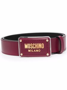 Moschino Riem met logoplakkaat - Rood