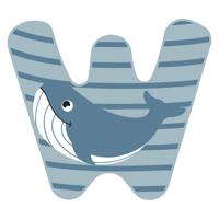 Small Foot - houten dieren kinderletter - w