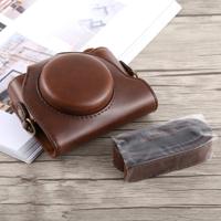 Full Body camera PU lederen draagtas met riem voor Sony DSC-HX90 (koffie)