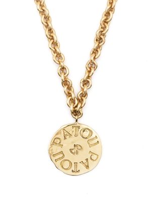 Patou collier à logo gravé - Or