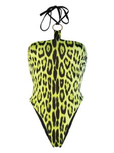 Roberto Cavalli maillot de bain à imprimé léopard - Jaune