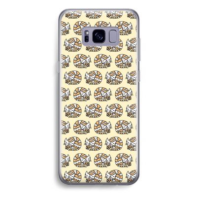 Slapende poes: Samsung Galaxy S8 Plus Transparant Hoesje