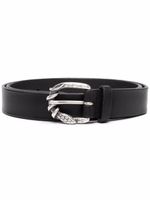 Orciani ceinture en cuir à boucle - Noir