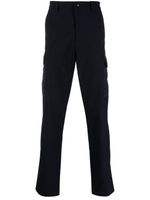 Moncler logo-patch straight-leg cargo trousers - Bleu