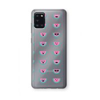 Smiley watermeloenprint: Samsung Galaxy A31 Transparant Hoesje