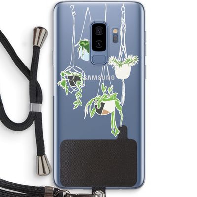 Hang In There: Samsung Galaxy S9 Plus Transparant Hoesje met koord