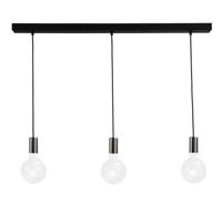 Masterlight Zwart-chrome pendellampConcepto 3-lichts - 2237-82-100-3