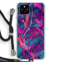 Pink Clouds: Pixel 5a 5G Transparant Hoesje met koord