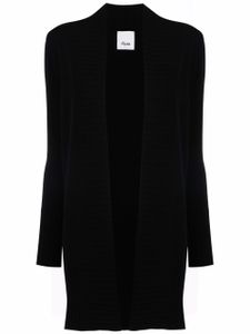 Allude cardigan long à design ouvert - Noir