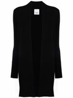 Allude cardigan long à design ouvert - Noir