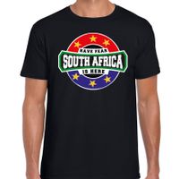 Have fear South Africa / Zuid Afrika is here supporter shirt / kleding met sterren embleem zwart voor heren 2XL  -