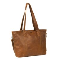 Justified Bags Justified Bags®  Nynke Big Shopper Leer Long Cognac