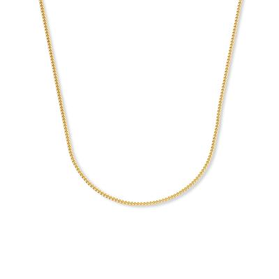 Minimalitische gourmet chain ketting – 14K GOUD - Goud