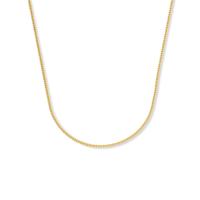 Minimalitische gourmet chain ketting – 14K GOUD - Goud