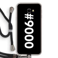 #9000: Samsung Galaxy J4 Plus Transparant Hoesje met koord