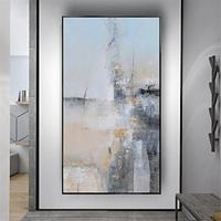 handgemaakte olieverf canvas kunst aan de muur decoratie moderne abstracte textuur voor huisdecoratie gerold frameloos ongerekt schilderij Lightinthebox - thumbnail