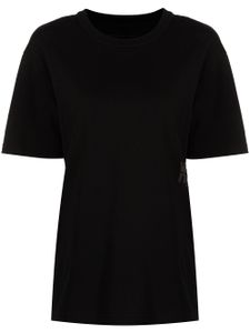 Alexander Wang t-shirt en coton à logo contrastant - Noir