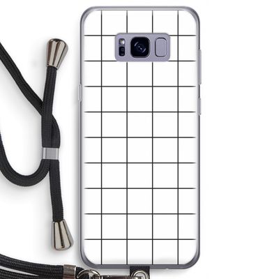 Rooster: Samsung Galaxy S8 Transparant Hoesje met koord