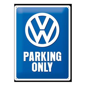 Nostalgic Art - VolkswagenParking Only - Metalen - wandbord - 30x40cm - VW parking only