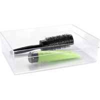 1x Organizer bakjes transparant 30 x 22 x 8 cm   -