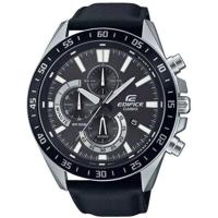 CASIO - Horloge van echt leer - EDIFICE - Zwart