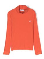 Monnalisa t-shirt à logo strassé - Orange
