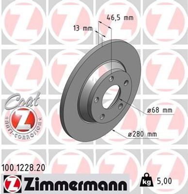 Remschijf Coat Z 100122820
