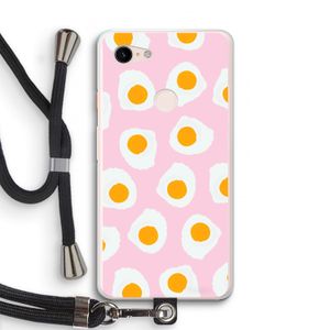 Dancing eggs: Pixel 3 XL Transparant Hoesje met koord