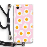 Dancing eggs: Pixel 3 XL Transparant Hoesje met koord