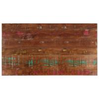 Tafelblad rechthoekig 110x60x3,8 cm massief gerecycled hout