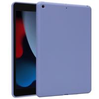 Accezz Liquid Silicone Backcover iPad 9 (2021) 10.2 inch/iPad 8 (2020) 10.2 inch/iPad 7 (2019) 10.2 inch Tablethoesje Paars