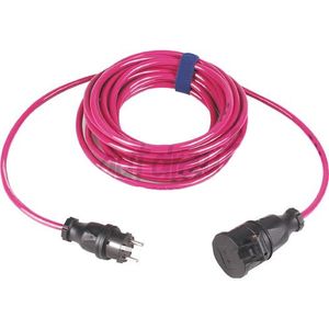 Verlengsnoer PUR kabel 3x1,5mm² 10m pink
