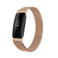 Fitbit Inspire 2 & Ace 3 Milanese bandje - Maat: Small - Champagne Goud