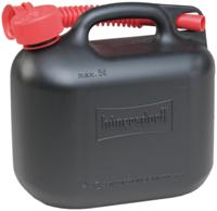 Hünersdorff jerrycan "standard " benzin canist. 5l black plastic, un