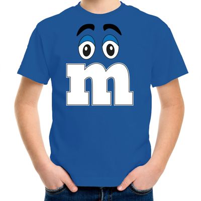 Verkleed t-shirt M voor kinderen - blauw - jongen - carnaval/themafeest kostuum Verkleed t-shirt M voor kinderen - blauw - jongen - carnaval/themafeest kostuum