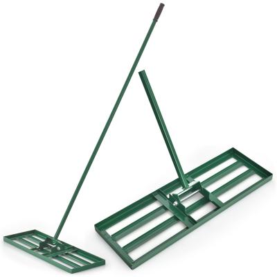 Gazonhark Metalen Gazonrakel met Ergonomische Handgreep Nivellering van Zandbodem voor Tuin Golfbaan 75 cm x 25 cm