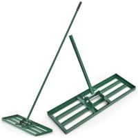 Gazonhark Metalen Gazonrakel met Ergonomische Handgreep Nivellering van Zandbodem voor Tuin Golfbaan 75 cm x 25 cm