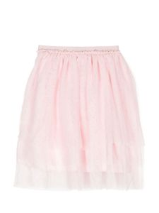 Aigner Kids jupe en tulle à ornements strassés - Rose