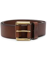 Polo Ralph Lauren ceinture en cuir grainé - Marron - thumbnail