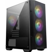 MSI MAG FORGE M100A computerbehuizing Micro Tower Zwart, Transparant