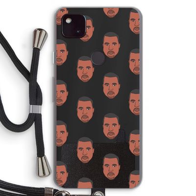 Kanye Call Me?: Pixel 4a 5G Transparant Hoesje met koord