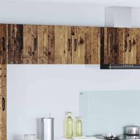 Keukenkast met plank 2 pcs Oudhout 40 x 31 x 40 cm Bewerkt hout