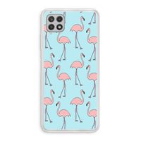 Anything Flamingoes: Samsung Galaxy A22 4G Transparant Hoesje