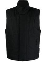 Stone Island gilet zippé en coton - Noir