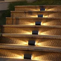 zonne-led deklicht buiten waterdicht staplicht tuin zonne-wandlamp trap park loopbrug stap tuin verlichting landschap decoratie 1/2/4 stuks Lightinthebox